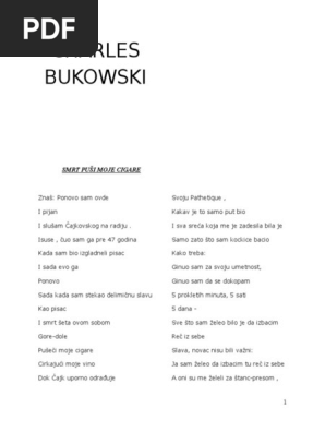Bukovski ljubavne pjesme