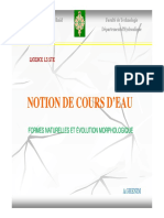 Notion de Cours D'Eau Notion de Cours D'Eau Notion de Cours D'Eau Notion de Cours D'Eau