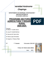 E2 Programa Sectorial de Agricultura y Desarrollo Rural 2020-2024