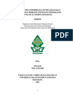 Problematika Pendidik Dalam Melaksanakan Pembelajaran Berbasis Teknologi Informasi Di SD Islam Al-Madina Semarang Skripsi