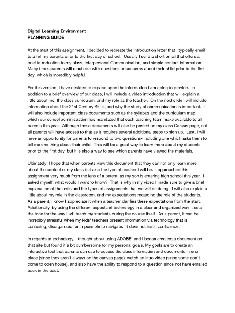 Digital Learning Environment | PDF | Curriculum | Schools