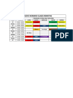 Primero Basico B - Horario Segundo Trimestre