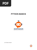 Python Basics (By Murtaza's Workshop)