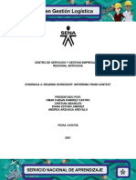 Actividad de Aprendizaje 13 Evi 4 Reading Workshop Inferring From Context