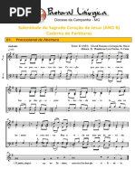 Partituras Solenidade Do Sagrado Corao de Jesus Ano B 11-06-2021