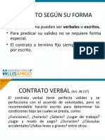 Contrato Según Su Forma y Duración