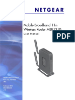 Mobile Broadband 11n Wireless Router MBR1310: User Manual