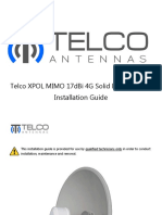 Telco Antennas - Telco XPOL MIMO 17dbi 4G Solid Dish Antenna Installation Guide