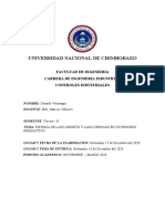 Sistema de Lazo Abierto y Lazo Cerrado en Un Proceso Productivo