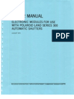 Repair Manual Electronic Modules For Use With Polaroid Land Series 300 Automatic Shutters - August 1972