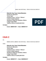 Codificado de Cajas