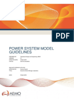 Power System Model Guidelines DFC