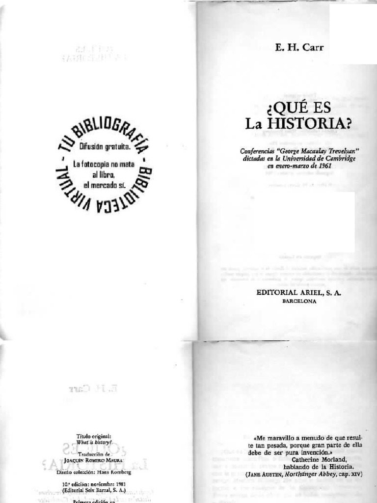 CarrEl Historiador y Los Hechos PDF