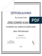 DPA - Certificado Del Curso Política Anticorrupción
