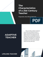 The Characteristics of A 21st Century Teacher