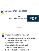 Types of Educational Research