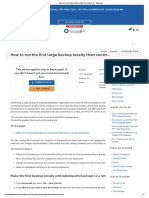 How to Run the First Large Backup Locally Then Continue the - Backup4all