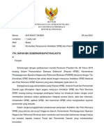 Pemda - Surat Menteri PANRB Konsultasi Arsitektur Dan Peta Rencana SPBE