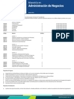 Maestria en Administracion de Negocios