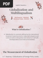 Globalization and Multilingualism