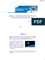 Aula 4 - As Contribuições Da História e Filosofia Da Ciência Na Formação de Professores