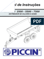 Master 2500 - 5500 - 7500 Distribuidor de Calcário e Adubo