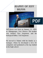 Biography of Jeff Bezos - Hugo Pacotaype Meza