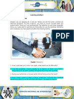 Learning Activity 4 Evidence: Job Interview: Fuente: Fotolia (S.F.)