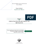 Explotación de Recursos Minerales No Metalicos