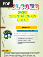 Basic Orientation On CBTAP