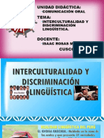 Interculturalidad y Discriminación Lingüística
