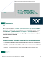 ESCOLA PSICOLÓGICA TEORIA ESTRUTURALISTA