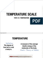10 Temperature Scale