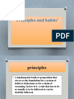 Principles and Habits' (EC) 22