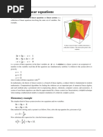 System of linear equations