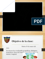 Coordenadas Geográficas Clase Martes 30-03-2021 Historia