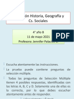 Evaluación Historia 4to