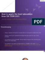 Galvanize IIA GAM Key Takeaways 2021