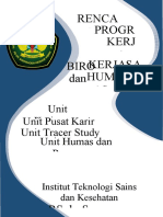 Rencana Program Kerja Biro Kerjasama Dan Humas 2019-2020