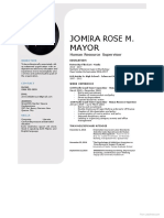Jomira Rose M. Mayor: Human Resource Supervisor