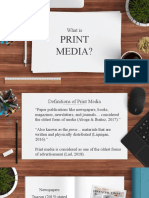 What is PRINT MEDIA