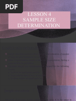 Lesson 4 Sample Size Determination