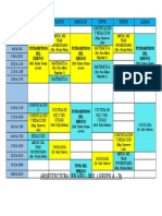 Horario Arquitectura