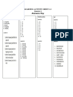 Answers Key: Learning Activity Sheet 1-2 Quarter 4