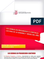 7ma Clase Verbo Progresivo y Dias, Meses PDF