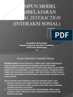 Model Pembelajaran Sosial Interaksi