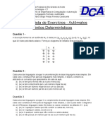 Primeira Lista de Exerccios - Autmatos Finitos Determinsticos 2021.1