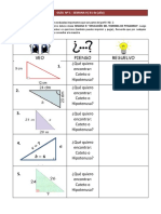 Guía de Teorema de Pitágoras