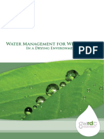 Water Management For Wine Grapes: in A Drying Environment
