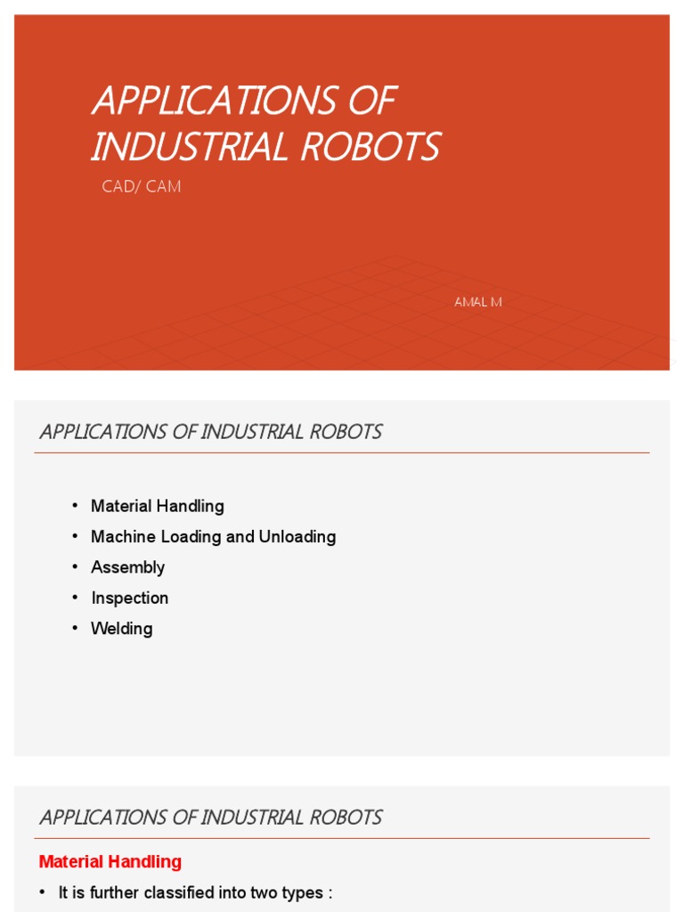 Applications of Industrial Robots: Cad/ Cam | PDF | Welding | Construction